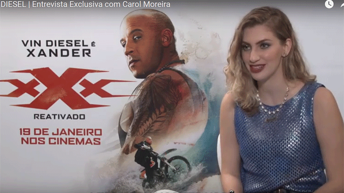 Carol Moreira počas rozhovoru