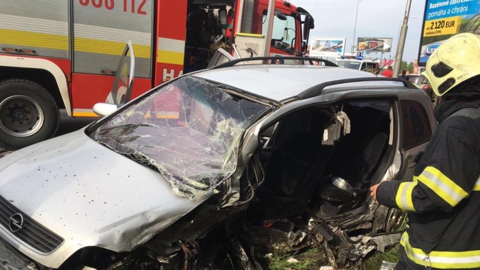 Nehoda v Bratislave.