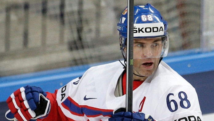 Jaromír Jágr zvýšil v druhej tretine náskok Česka nad Francúzskom na 3:1.