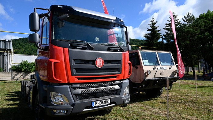 Automobily značky Tatra v Trenčíne.