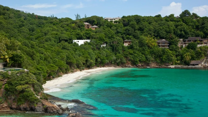 Karibský ostrov Mustique