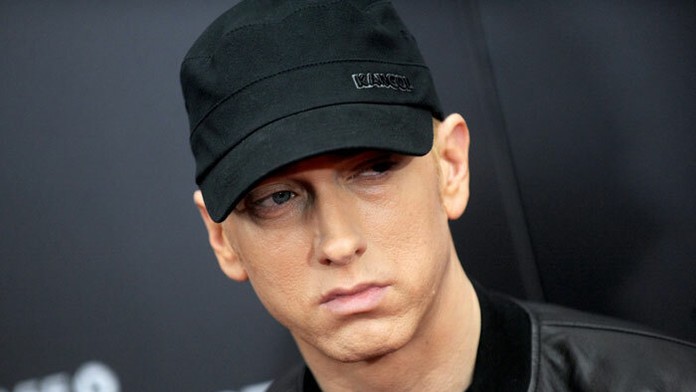 Eminem na premiére filmu Bojovník v New Yorku