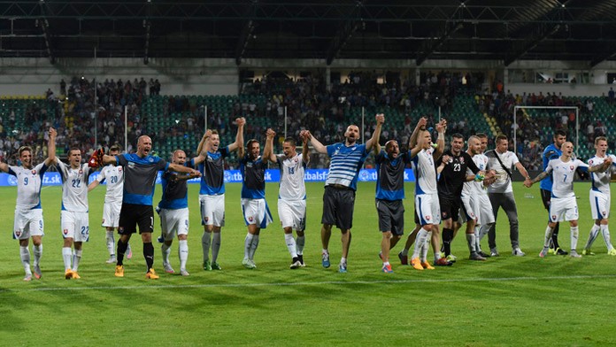 Ďakovačka fanúšikom po výhra Kozákovcov nad Macedónskom v kvalifikácii ME 2016.