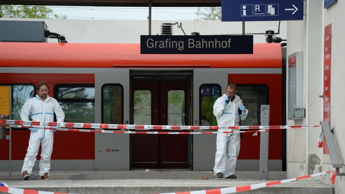 Železničná stanica v nemeckom Grafingu.