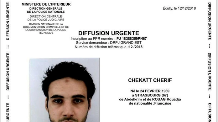 Na snímke Chérif Chekatt, strelec z vianočných trhov