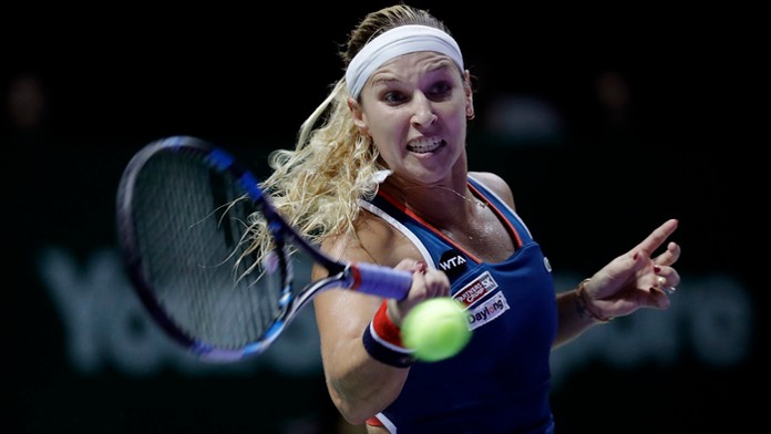 Dominika Cibulková na Turnaji majsteriek v Singapure.