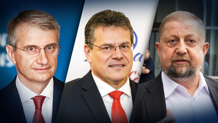 Róbert Mistrík, Maroš Šefčoviť, Štefan Harabin