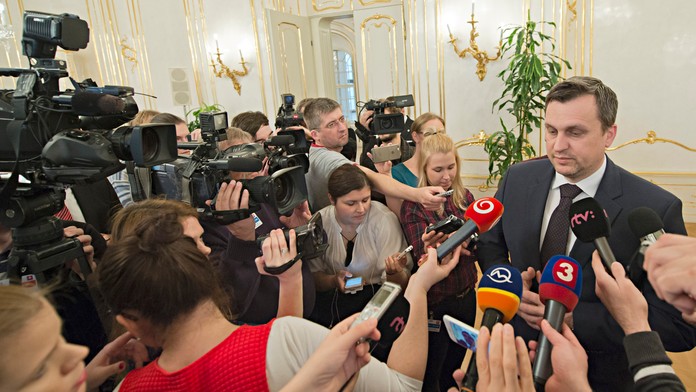 Na snímke líder strany SNS Adrej Danko