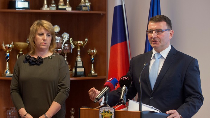 Lenka Wittenbergerová počas tlačovej konferencie.