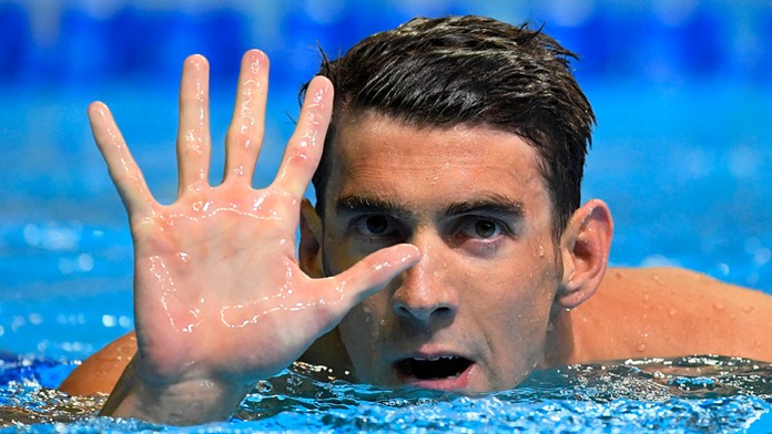 Americký plavec Michael Phelps.