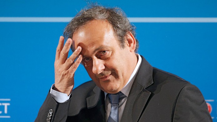 Michel Platini na archívnej snímke.