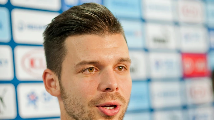 Na snímke útočník Michal Ďuriš 