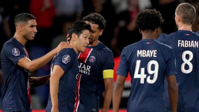 Futbalisti PSG v zápase s Montpellierom