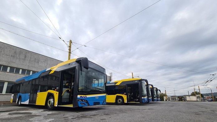 Nové autobusy MHD v Košiciach.
