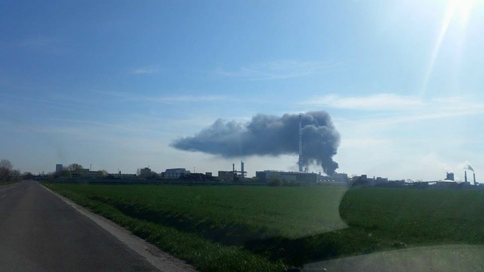 Požiar v Duslo Šaľa