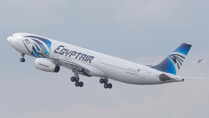 Lietadlo spoločnosti Egyptair.