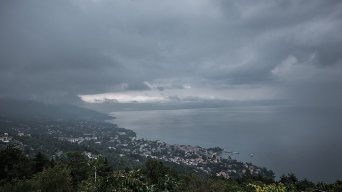 Daždivé počasie v Chorvátsku