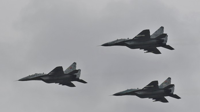 Stíhacie lietadlá MiG-29.