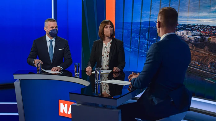 Peter Pellegrini a Veronika Remišová v Na telo.