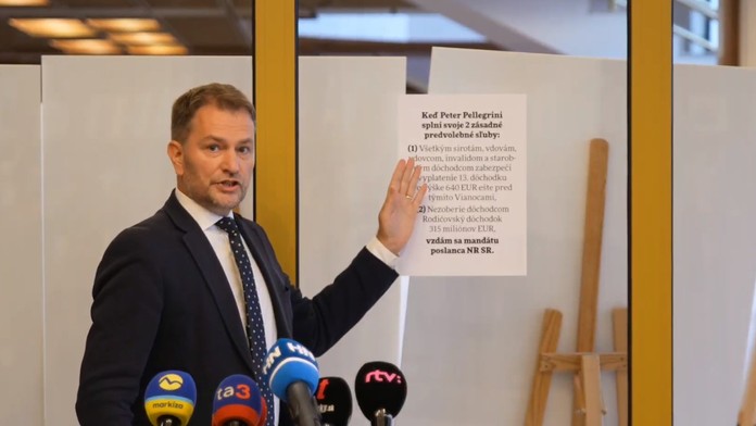 Matovič ponúka vlastné miesto v parlamente. Od Pellegriniho za to chce, aby splnil dva svoje sľuby