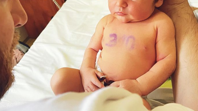 Tobias s tatinom Petrom.