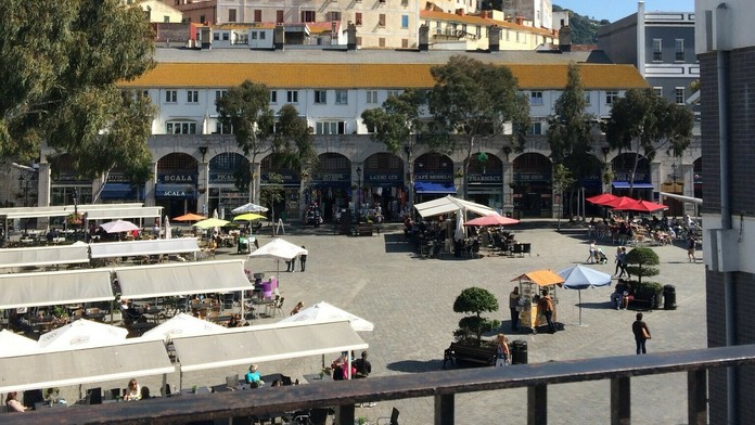 Námestie Grand Casemates v Gibraltári