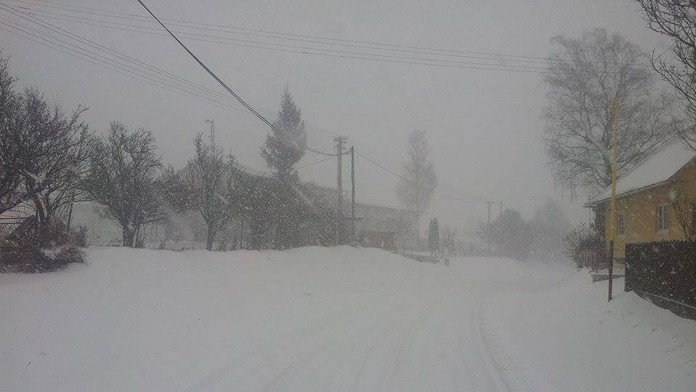 Brutovce, sneh