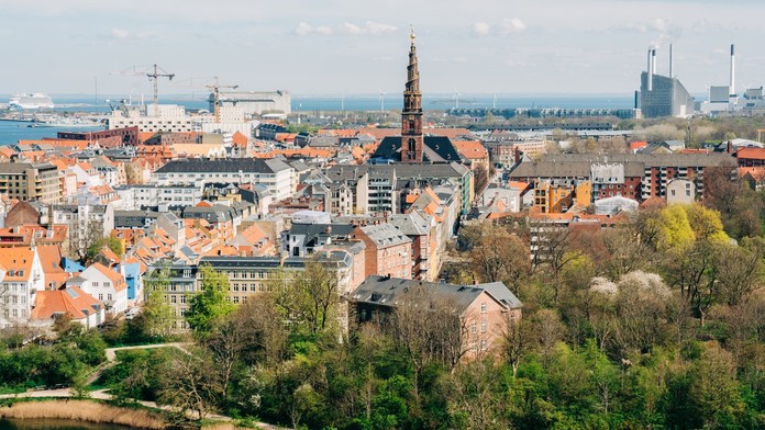 Pohľad na prístav v Kodani.