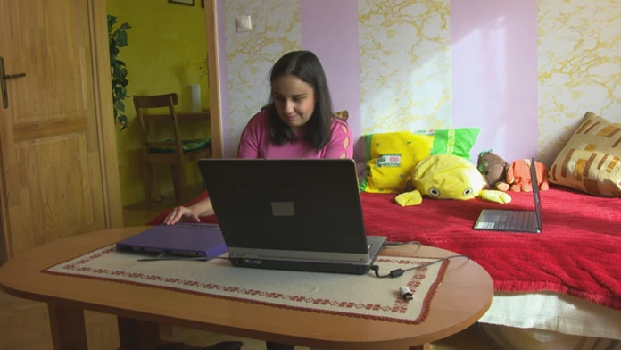 Spisovateľka Michaela Mihóková. 
