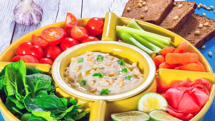 Cícerová nátierka hummus.