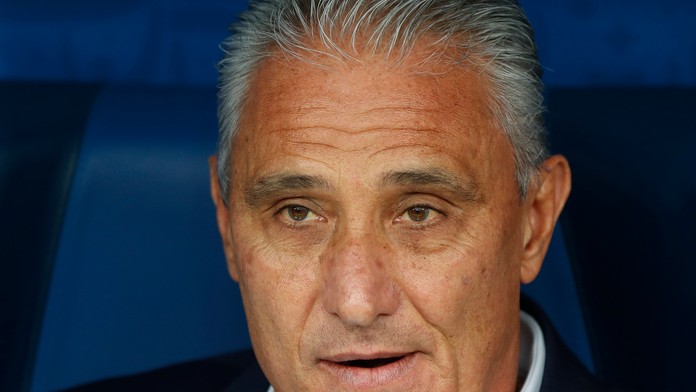 Kouč Brazílie Tite v dueli s Kostarikou na MS 2018.