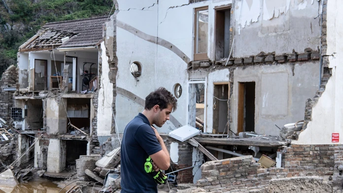 Škody po záplavách v Nemecku