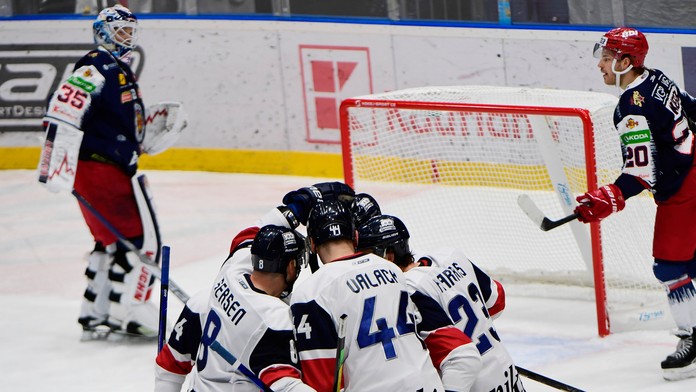 Hráči Slovana na archívnej snímke.