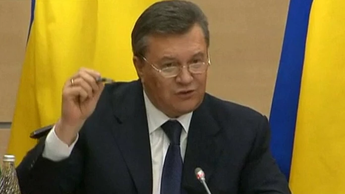 Zosadený ukrajinský prezident Viktor Janukovyč