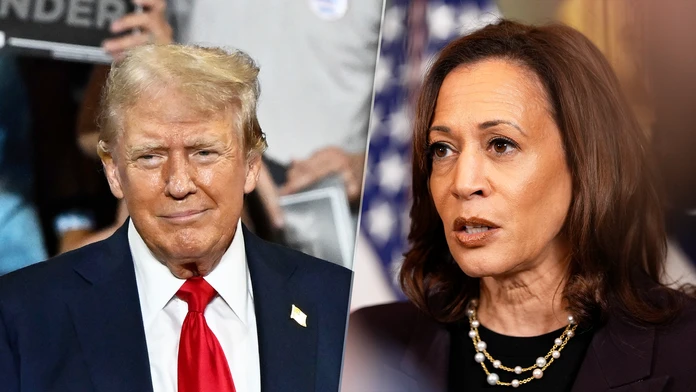 Donald Trump a Kamala Harrisová.