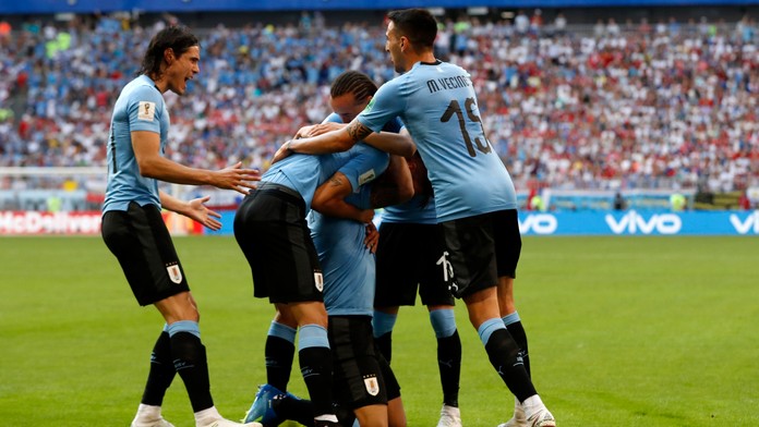 Radosť urugajských futbalistov