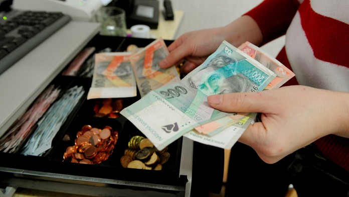 Na archívnej snímke slovenské bankovky.