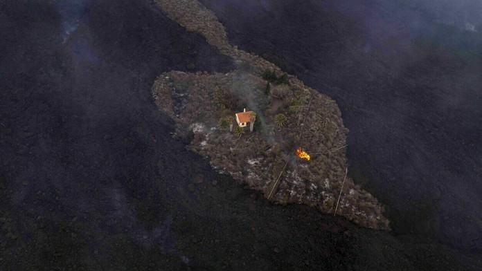 Zázračný dom, ktorý odolal láve na ostrove La Palma, je minulosťou