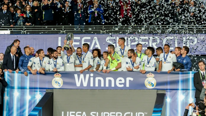 Hráči Realu Madrid - víťazi Superpohára UEFA 2016.