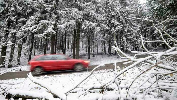 Prvý sneh v Maďarsku.