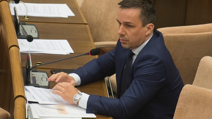 Poslanec Erik Tomáš (Smer-SD).