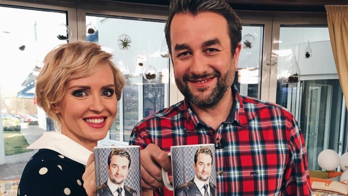 Vlado Kobielsky v Teleráne s Kvetkou