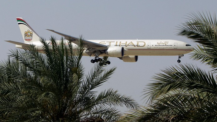 Lietadlo spoločnosti Etihad Airways.