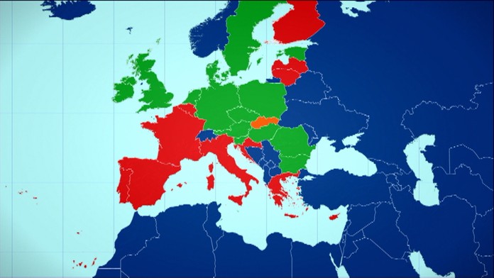 Európska mapa nezamestnanosti.