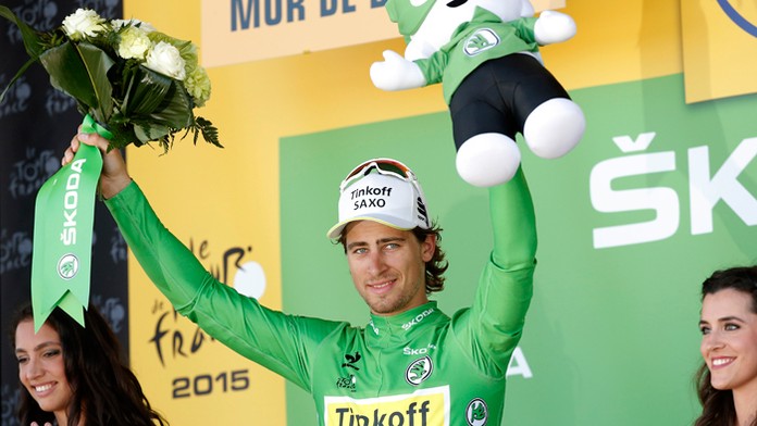 Peter Sagan si po roku obliekol zelený dres.