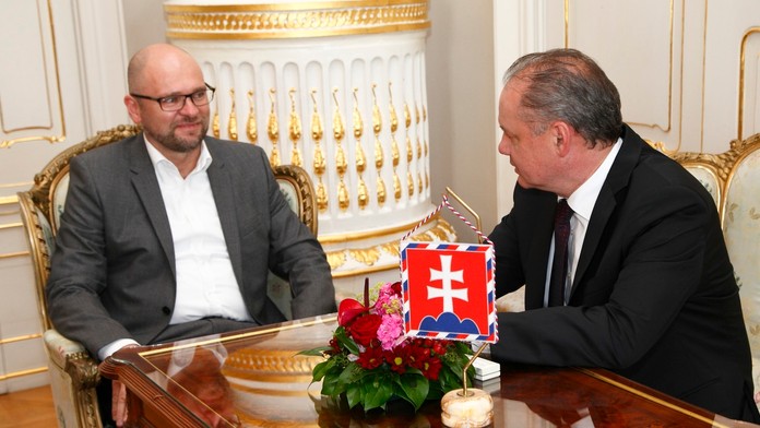 Richard Sulík a Andrej Kiska na archívnej snímke z roku 2016.