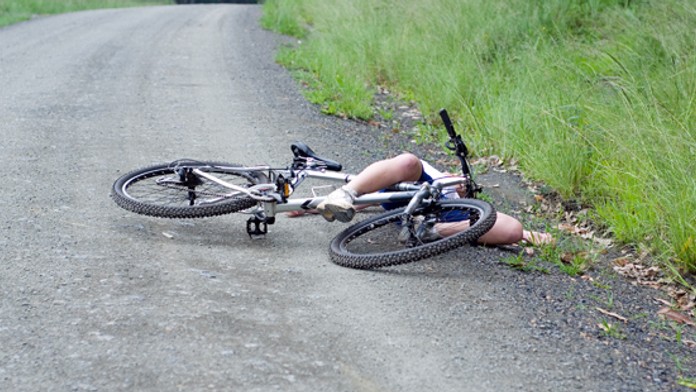 bicykel - pád