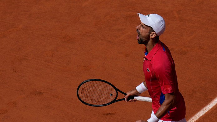 Novak Djokovič počas finále