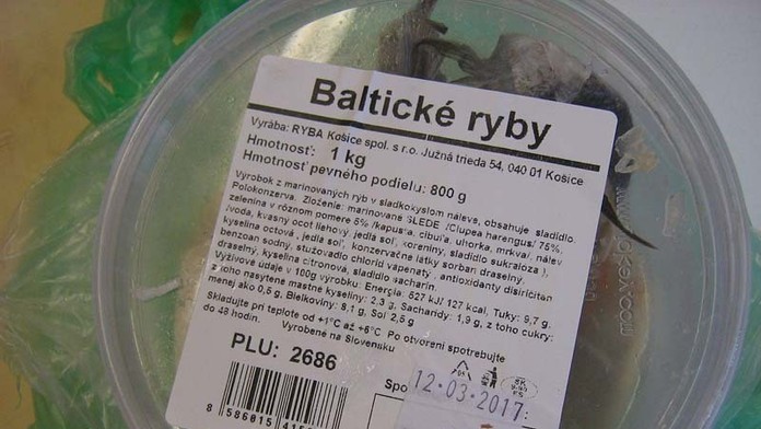 Obal výrobku Baltické ryby.