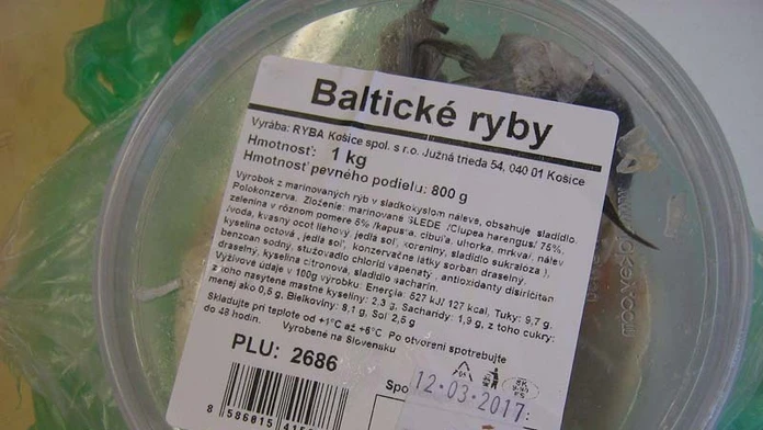 Obal výrobku Baltické ryby.